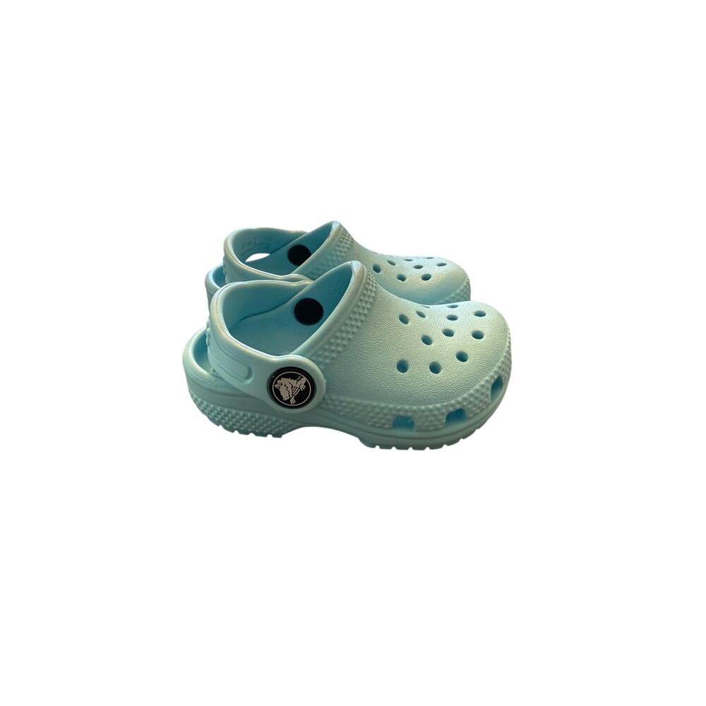 Crocs Unisex Kids Blue Classic Clog Size 4 - Picture 5 of 8
